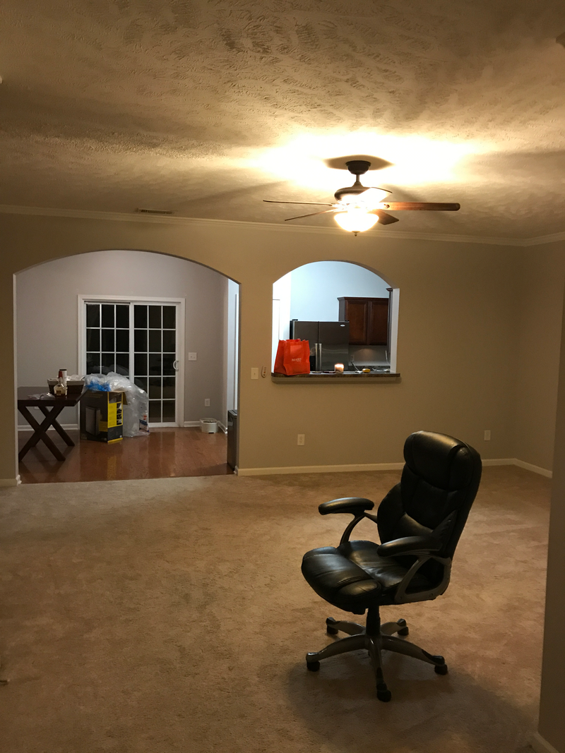 The office is upstairs but we have no downstairs furniture in there right now.